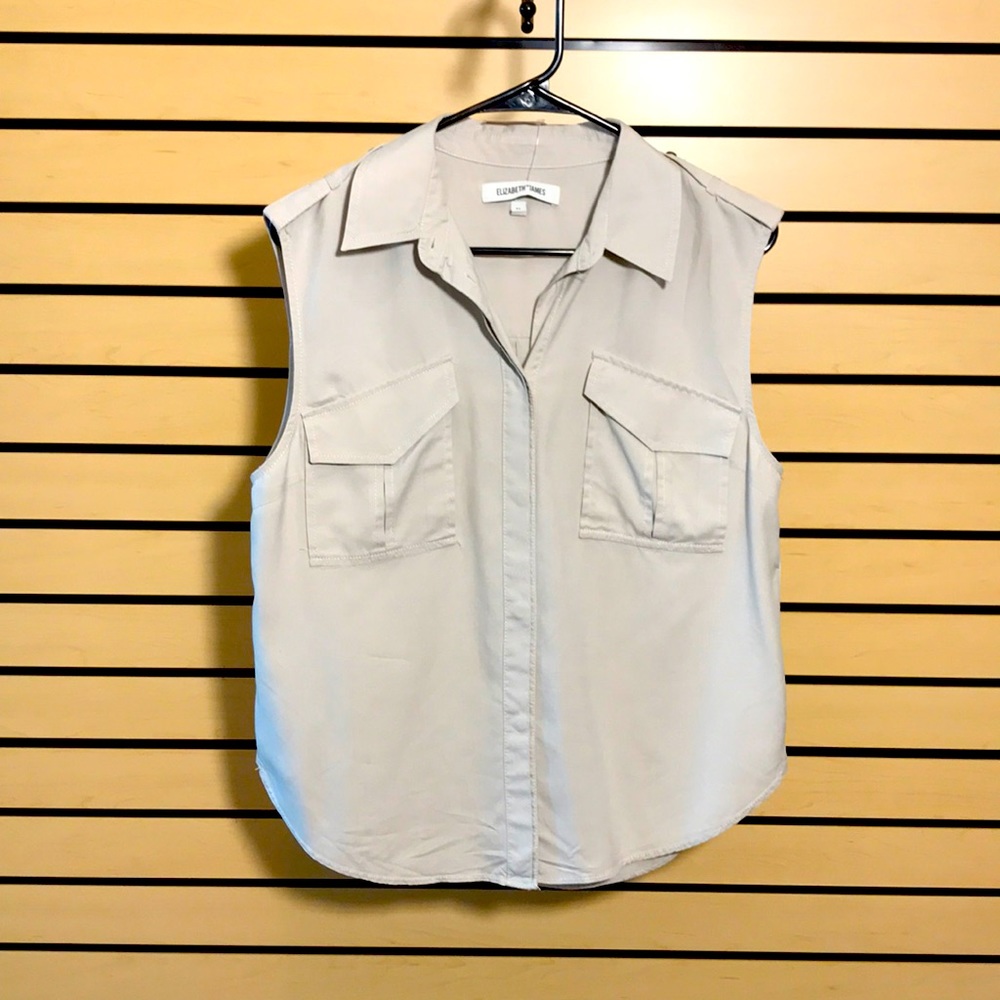 Elizabeth and James button down tank style blouse